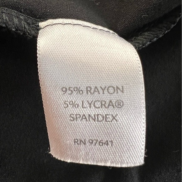 J.Jill Wearever Collection Stretch Midi Dress Jersey Knit Black Size S - Picture 7 of 12